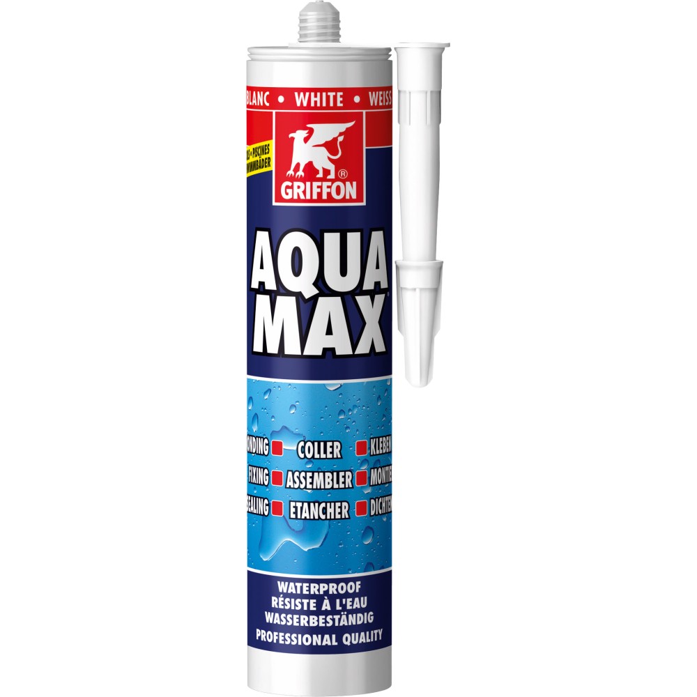 Griffon hermētiķis Aqua Max® balts 425g Griffon hermētiķis Aqua Max® balts 425g