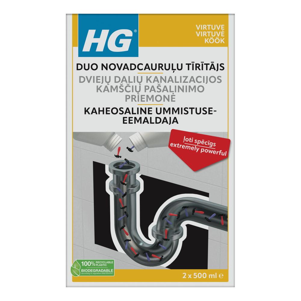 HG Duo novadcauruļu tīrītājs