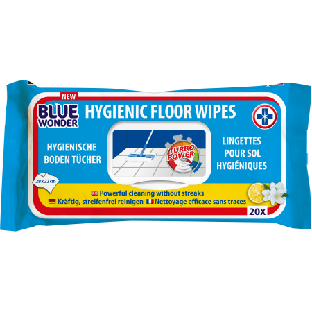 Blue Wonder Higiēniskas mitrās salvetes grīdai ( 20 gab.)