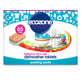 ECOZONE trauku mazgājamās mašīnas tabletes Brilliance 65 gab.