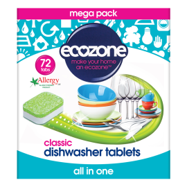 ECOZONE trauku mazgājamās mašīnas tabletes Classic 72 gab.