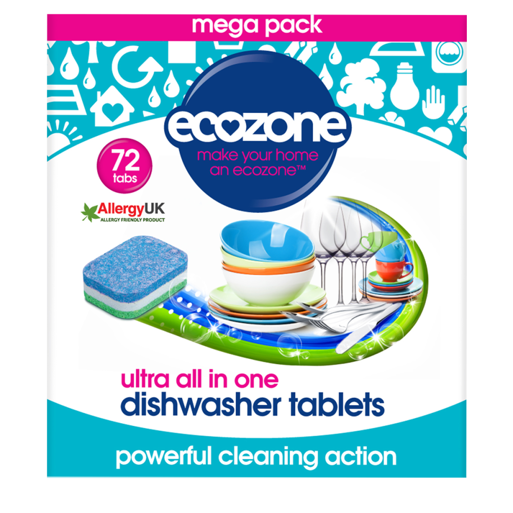 ECOZONE trauku mazgājamās mašīnas tabletes Ultra 72 gab. ECOZONE trauku mazgājamās mašīnas tabletes Ultra 72 gab.