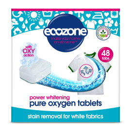 ECOZONE  veļas balinošās tabletes  Pure Oxygen 48 gab.