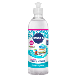 ECOZONE trauku mazgāšanas līdzeklis Sensitive bez smaržas 500 ml 