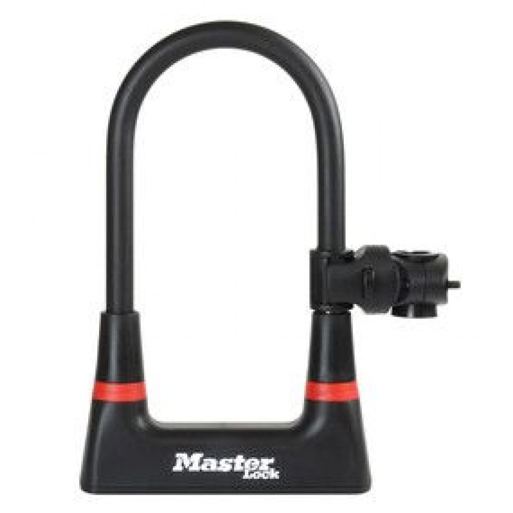 MasterLock U-veida velo atslēga ar turētāju - melna 210mm x 104mm MasterLock U-veida velo atslēga ar turētāju - melna 210mm x 104mm