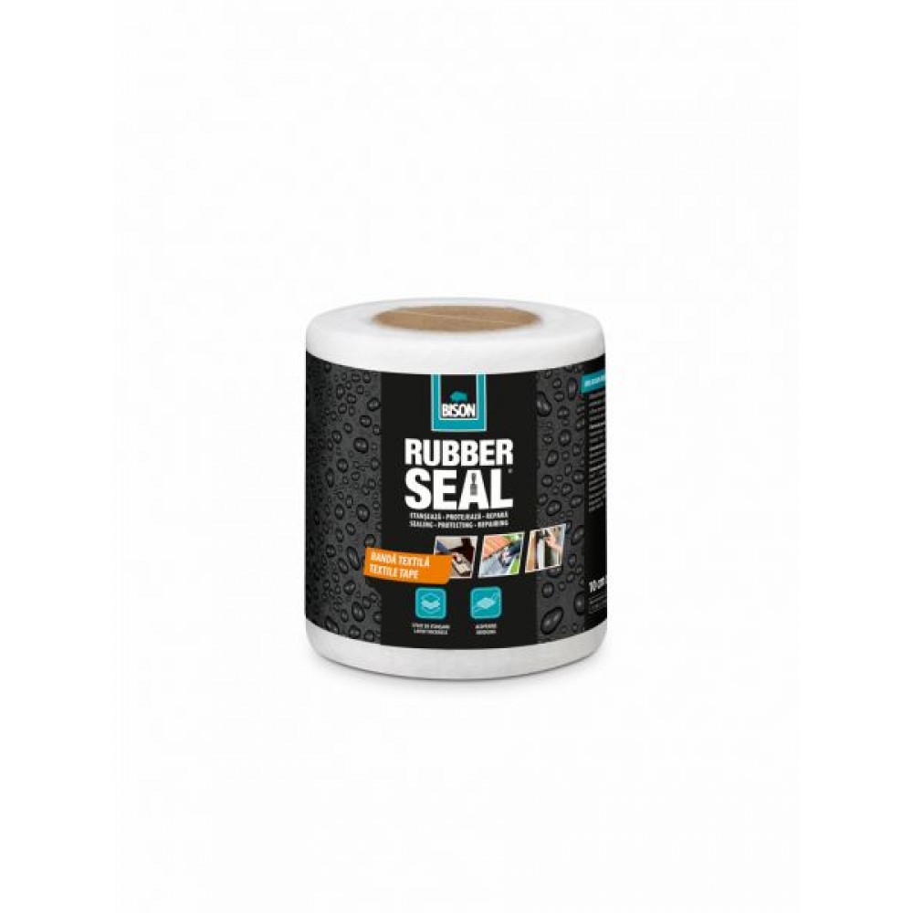 Bison Rubber Seal Stiklšķiedras lenta 10cmX10m