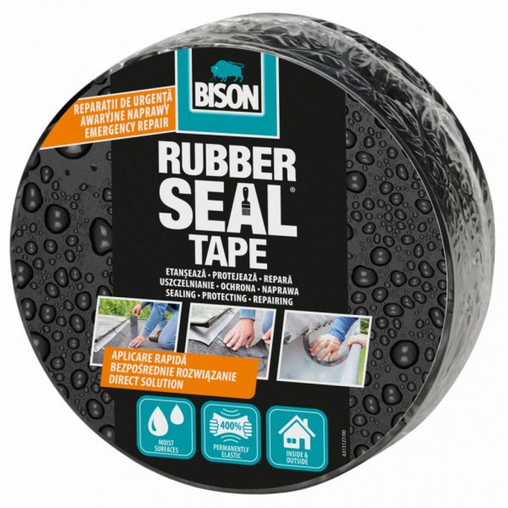 Bison Rubber Seal Hidroizolējoša lenta 7,5cmx5m