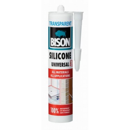 Bison silikons universāls caurspīdīgs 280 ml