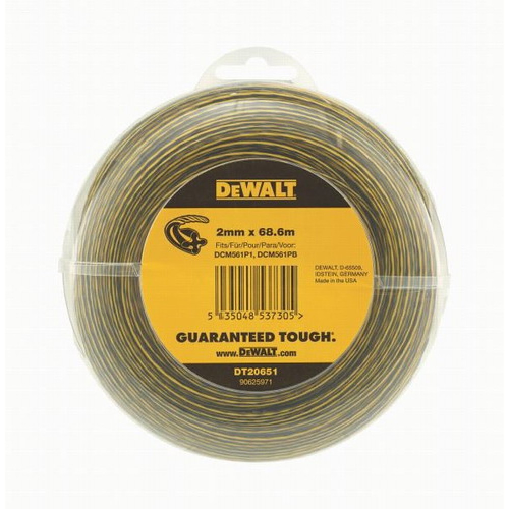 DeWALT TRIMMERA MAIŅAS AUKLA -2mm X 68.6m DeWALT TRIMMERA MAIŅAS AUKLA -2mm X 68.6m