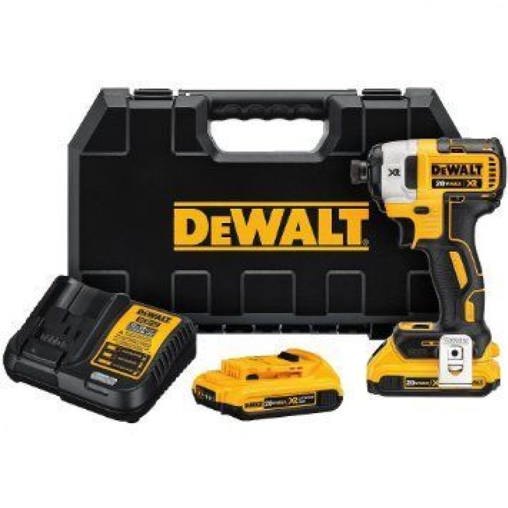 DeWALT 18V XR Li-Ion Impulsa skrūvgriezis 2.0Ah DeWALT 18V XR Li-Ion Impulsa skrūvgriezis 2.0Ah
